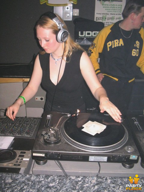 foto Dj Yves Birthdayparty, 25 juni 2004, X, met Miss Hysteria, Lunatic