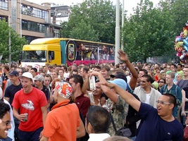 foto FFWD Heineken Dance Parade, 14 augustus 2004, Centrum Rotterdam, Rotterdam #110743