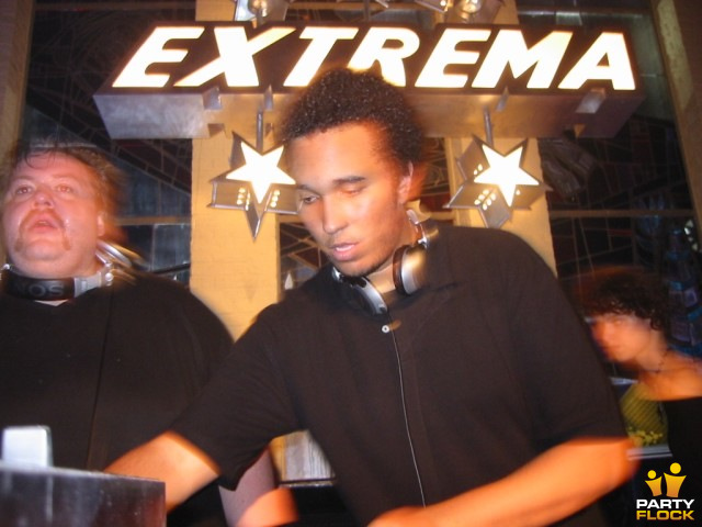 foto Extrema, 9 oktober 2004, Koningshof, met Eric de Man, Benny Rodrigues