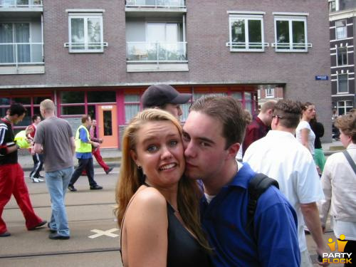 foto PRO Streetparade, 8 juni 2002, Centrum Amsterdam