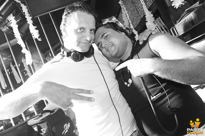 foto DJ Francois Birthday party, 24 juli 2008, Zino, met Francois, Ruben Vitalis