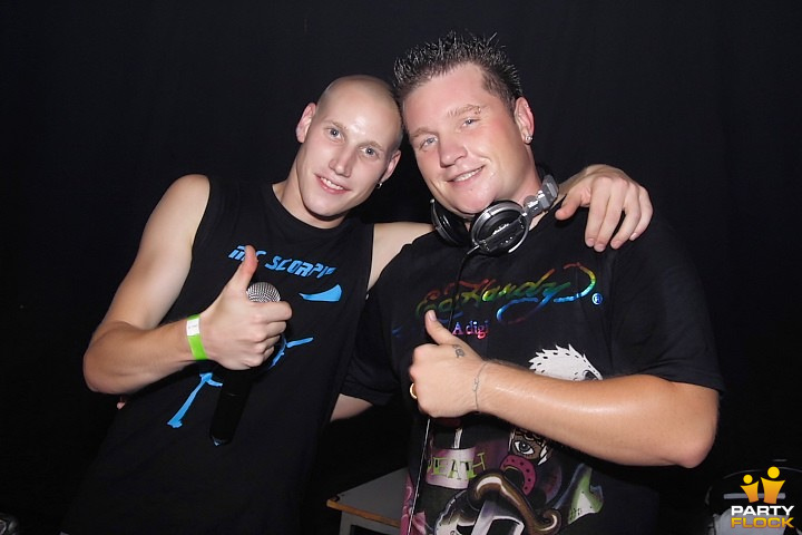 foto Atomico, 6 september 2008, De Spil, met Scorpio, Partyraiser