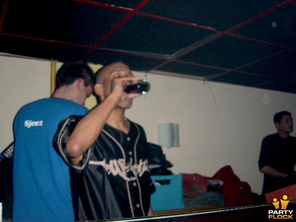 foto Server Overload, 5 april 2003, Gauwe Geit, met The Darkraver