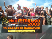 Foto's, Love Parade, 12 juli 2003, Centrum Berlijn, Berlin