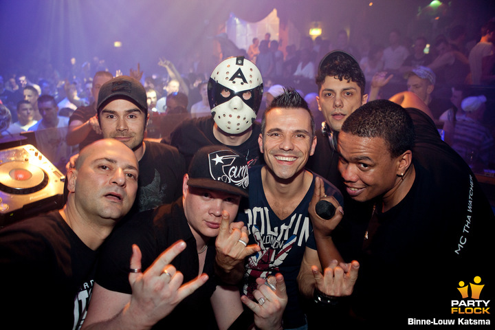 foto Overstuurd, 7 april 2012, Sans Souci, met The Stunned Guys, Tommyknocker, Triggah, Noize Suppressor, Art of Fighters, Mad Dog, Tha Watcher