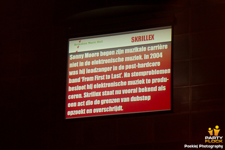 Foto's The Skrillex Cel, 28 april 2012, Heineken Music Hall, Amsterdam
