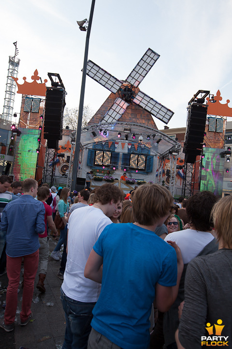 foto Koninginnedag Enschede, 30 april 2012, Van Heekplein