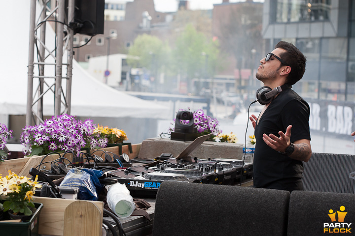 foto Koninginnedag Enschede, 30 april 2012, Van Heekplein