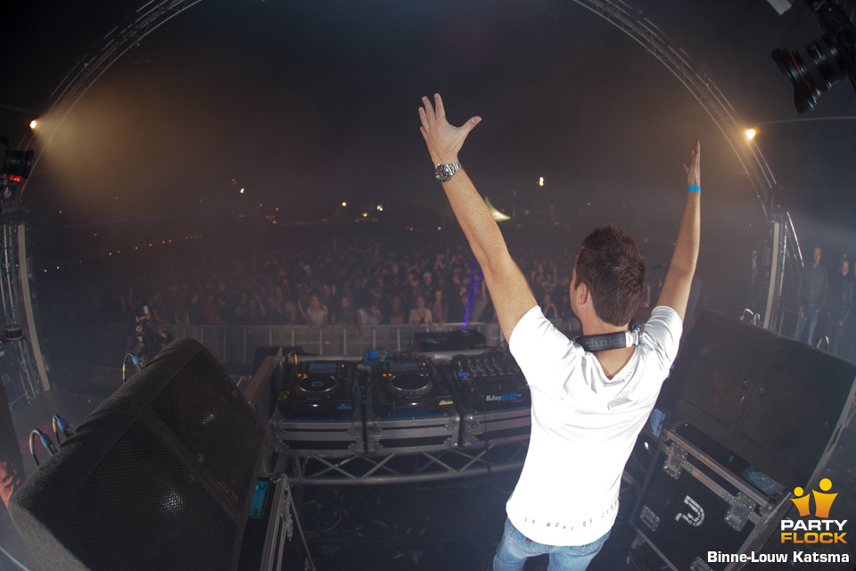 foto Leip, 6 september 2012, Oldehoofsterkerkhof, met Sander van Doorn