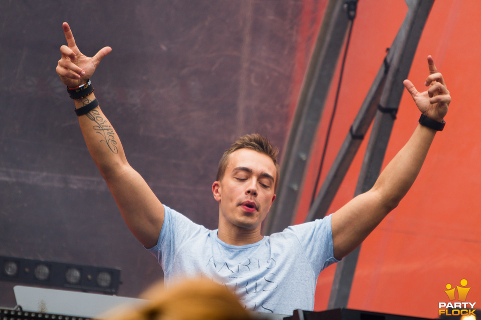 foto Beat the Bridge, 26 april 2014, John Frostbrug, met Headhunterz