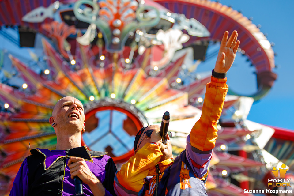 foto Defqon.1, 29 juni 2019, Walibi Holland, met Mars-L, Villain